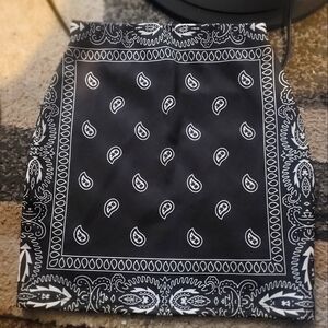 Bandana print mini skirt